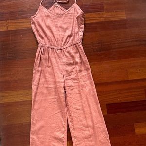 Peach MONROW Linen Jump Suit